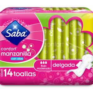Saba, Confort Manzanilla Delgada con Alas 14 unid