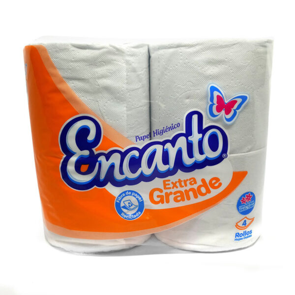 Encanto, fardo de papel extra grande 4 rollos