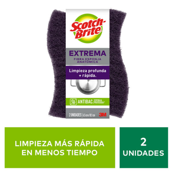 Scotch Brite, Esponja Doble Uso Extrema 2 Unidades