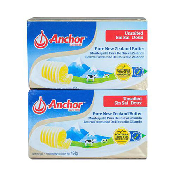 Anchor, Mantequilla Sin Sal 2pack 1lb