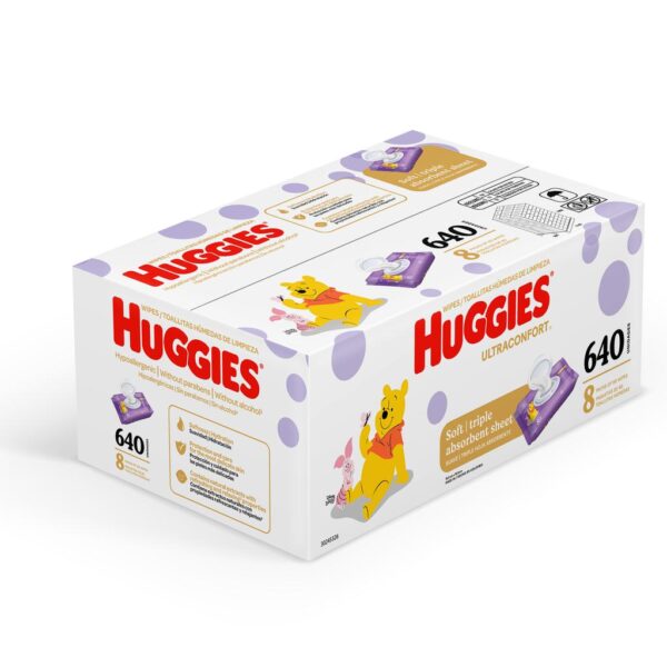 Huggies Toallitas Húmedas Ultra Confort 8 Paquetes  80 Unidades