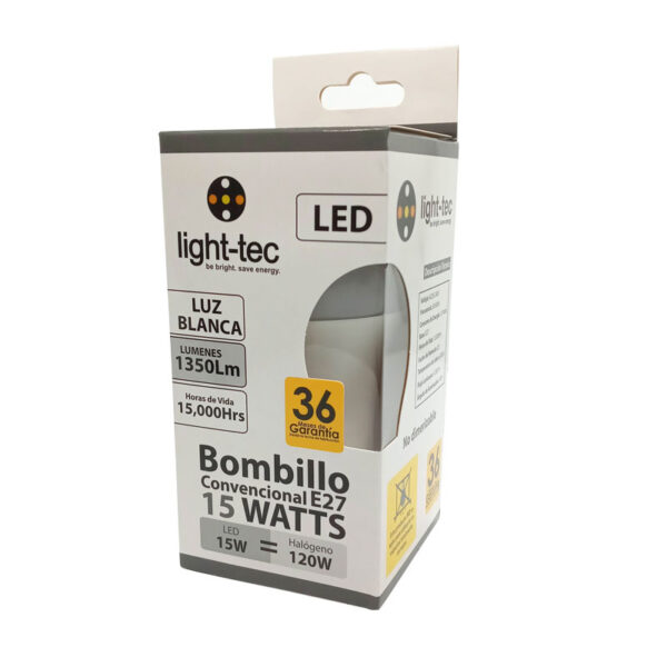 Light Tec, Bombillo Led 15W Luz Blanca - Imagen 2