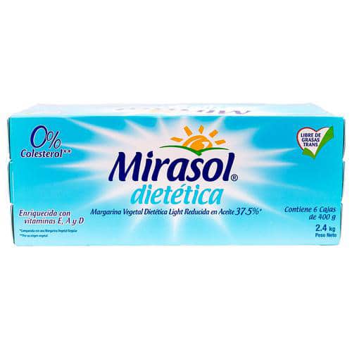 Mirasol, Margarina Light 30 unid 80 g - Cropa Fresh