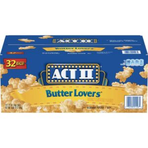 Act II Crispetas de Maíz para Horno Microondas 32 Unidades