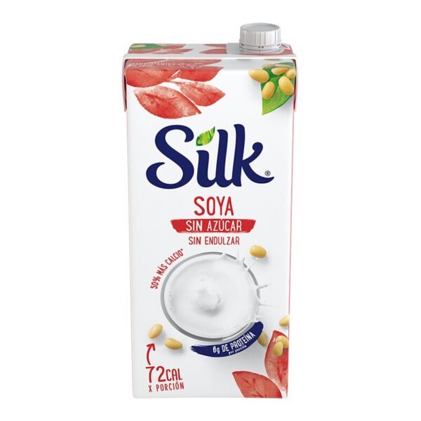 Silk, Alimento Líquido Sabor Soya Sín Azúcar 946 ml