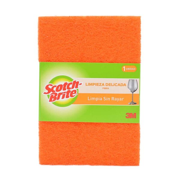 Scotch Brite, Fibra Naranja Cero Rayas Cocina 1 Unidad