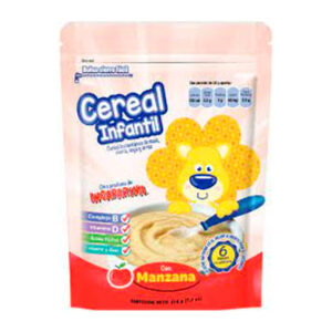 Incaparina, Cereal Infantil Sabor Manzana, Cereal de Maíz, Avena, Soya y Arroz 210 g