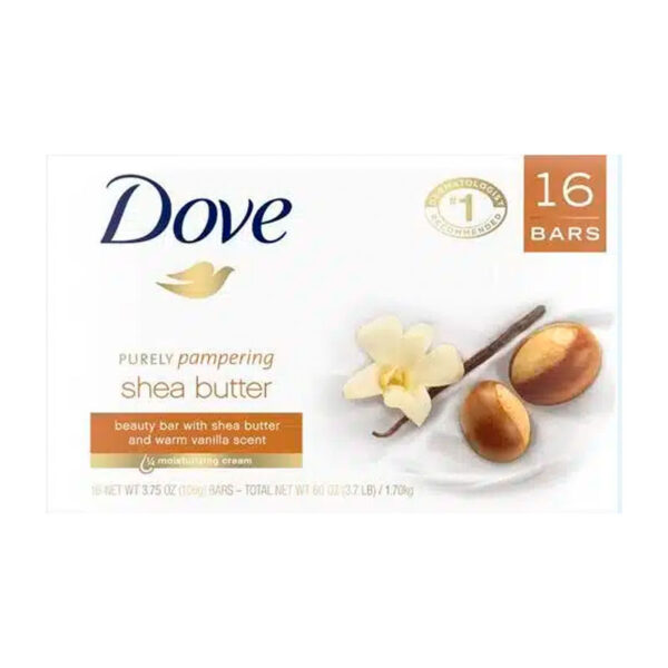 Dove, Jabón en Barra Manteca de Karité 16 Unid 106 g