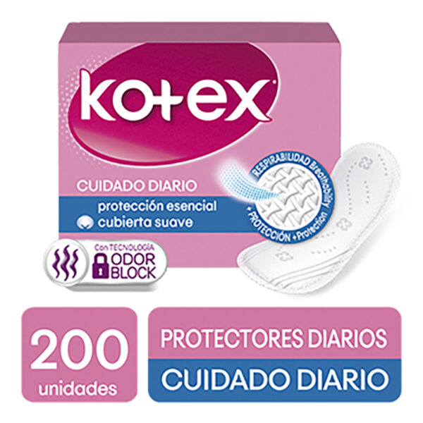 Kotex, Protectores Cuidad Diario 200 unid