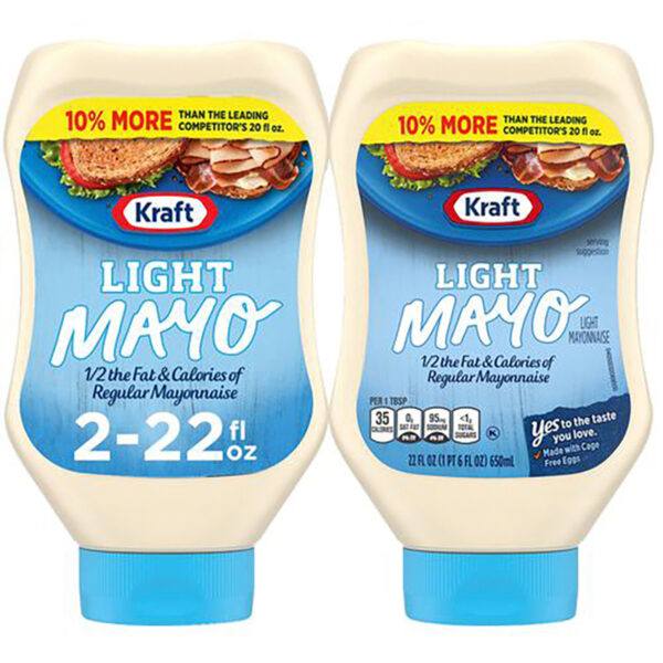 Kraft Mayonesa Light 2 Unidades / 22 oz / 624 g