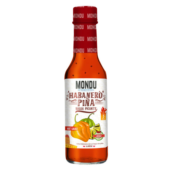 Mondu, Salsa Picante Sabor Habanero Piña 5 oz