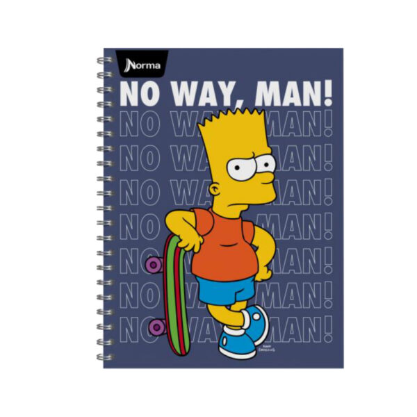 Norma, Cuaderno Espiral Simpson con Cuadricula 100 Hojas - Imagen 2