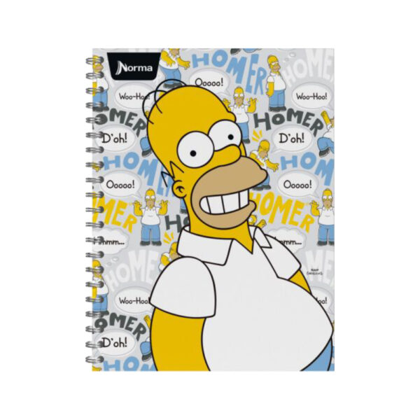 Norma, Cuaderno Espiral Simpson con Cuadricula 100 Hojas - Imagen 3
