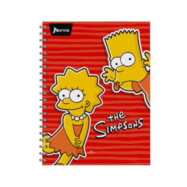 Norma, Cuaderno Espiral Simpson con Cuadricula 100 Hojas