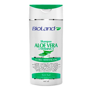 Bioland, Shampoo Aloe Vera y Vitamina E 440 ml