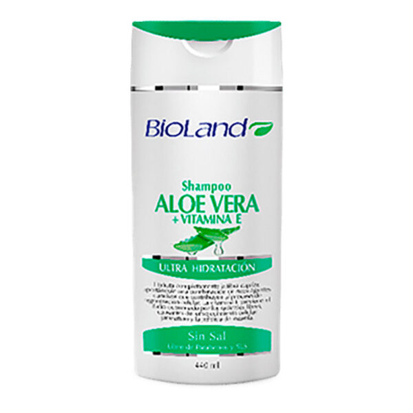 Bioland, Shampoo Aloe Vera y Vitamina E 440 ml