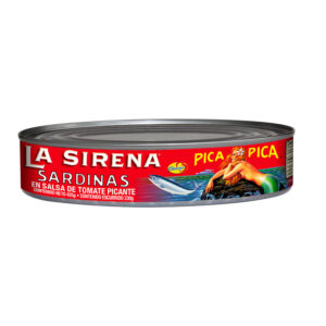La Sirena, Sardinas en tomate picante ovalada 15.0 oz.