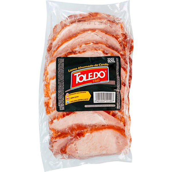 Toledo, Lomo de Cerdo Ahumado Fresco Empacado al Vacío 920 g / 2 lb