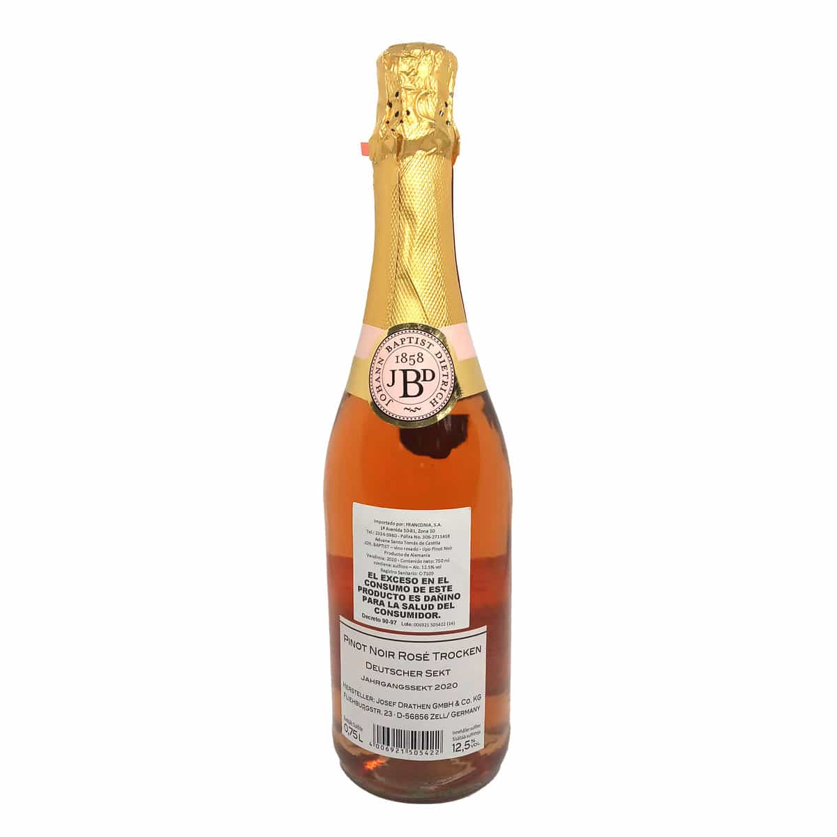 Franconia Cropa – Sekt – Rosé Dietrich (750ml) Joh. Noir Pinot 2020 Fresh Baptist