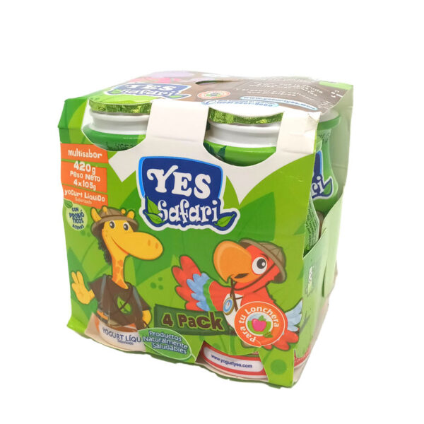 Yogurt liquido Yes Safari 4 pack