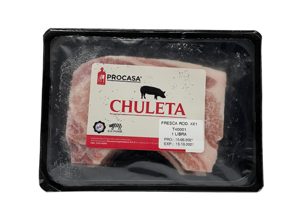 Procasa - Chuleta de Cerdo c/hueso paq. 1 lb