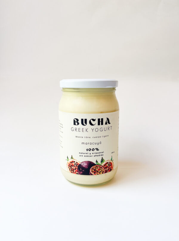Yogurt Griego Bucha Litro (1000 g) - Sabor Maracuyá