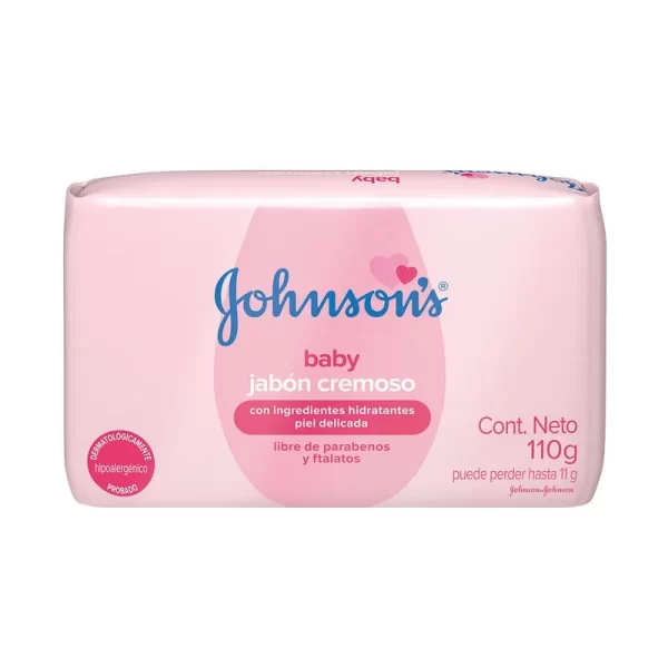 Jabón Pastilla Cremoso Humectante Johnsons Baby - 110 gr