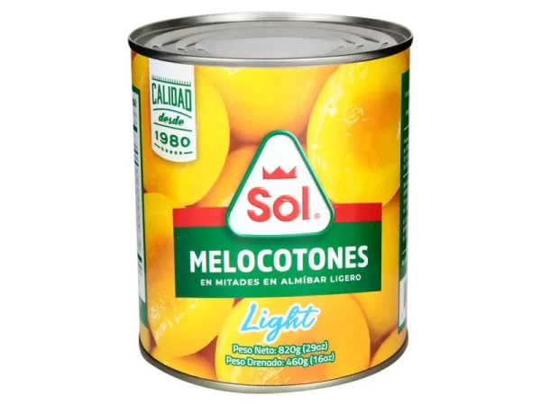 Melocotón En Almibar Marca Sol, Delight - 820g (29 oz)