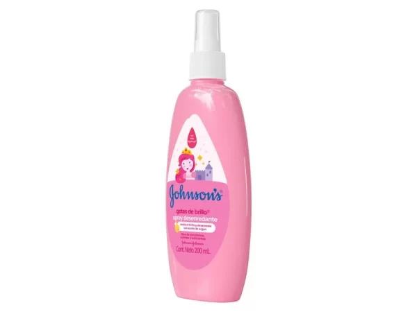 Spray Desenredante Infantil marca Johnsons Gotas de Brillo -200 ml