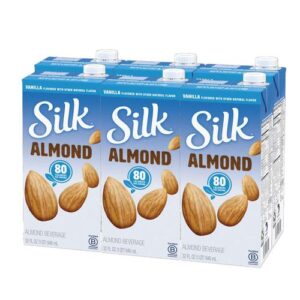 Silk Bebida de Almendra con Sabor a Vainilla 6 Unidades (946ml)