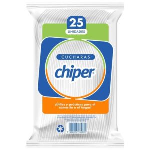 Cuchara Plástica Chiper de 25und.
