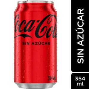Gaseosa Coca Cola Sin Azúcar Lata Zero (354ml)