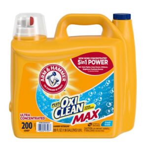 Arm & Hammer Detergente Líquido para Ropa Ultra Concentrado con Oxi Clean ( 5.91 Litros )