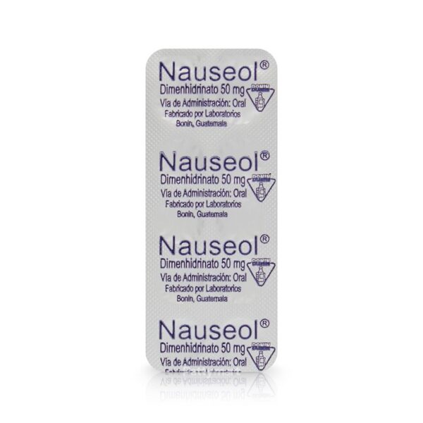 Nauseol Tabletas 50 mg ( 10 Unidades )