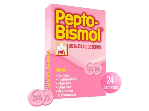 Pepto Bismol Masticable  (24 tabletas)