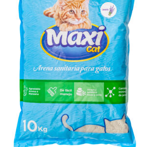 MaxiCat Arena para Gatos Fragancia  Lavanda 10 KG (  22 libras )