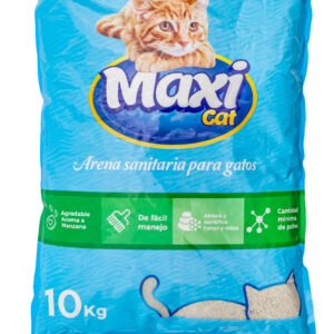 MaxiCat Arena para Gatos Fragancia Manzana 10 KG ( 22 libras )