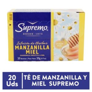 Te Supremo Manzanilla Miel  20 sobres ( 20 gramos )