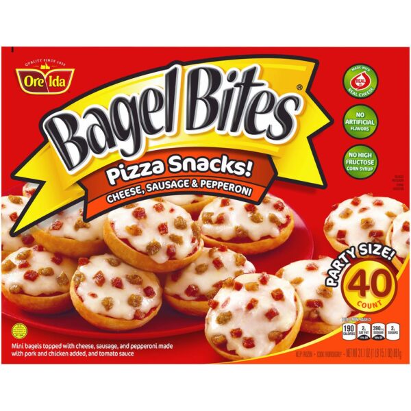 Bagel Bites Mini Pizza de Salchicha 40 Unidades  22 g - 0.7 oz