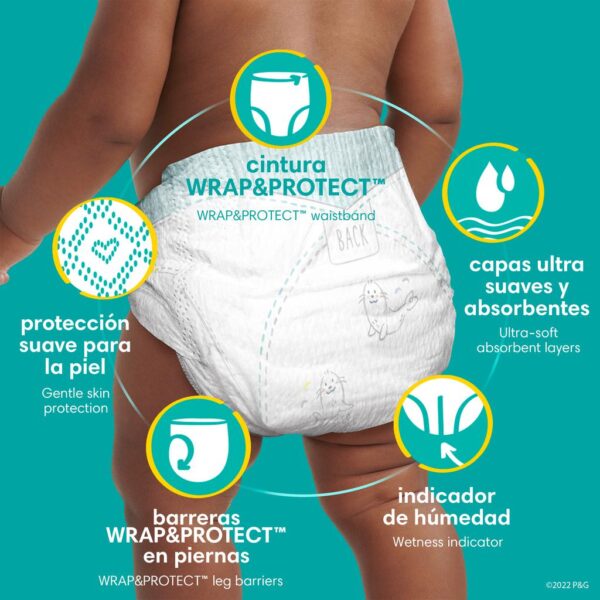 Pampers Pañales Swaddlers para Bebé Talla 2 -144 Unidades - Imagen 4