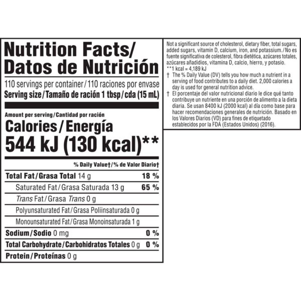 Member's Selection Aceite de Coco Virgen Orgánico 1.65 L  56 oz - Imagen 3