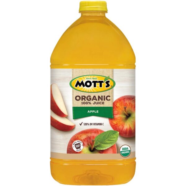 Mott's Jugo de Manzana 100% Orgánico sin Azúcar Añadida 3.78 L