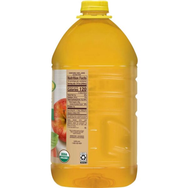 Mott's Jugo de Manzana 100% Orgánico sin Azúcar Añadida 3.78 L - Imagen 2