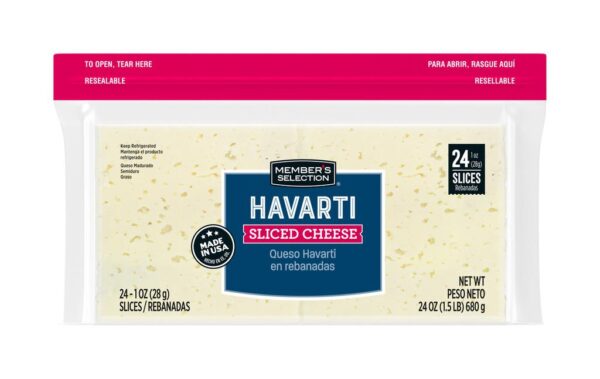 Members Selection Queso Havarti Rebanado 680 g