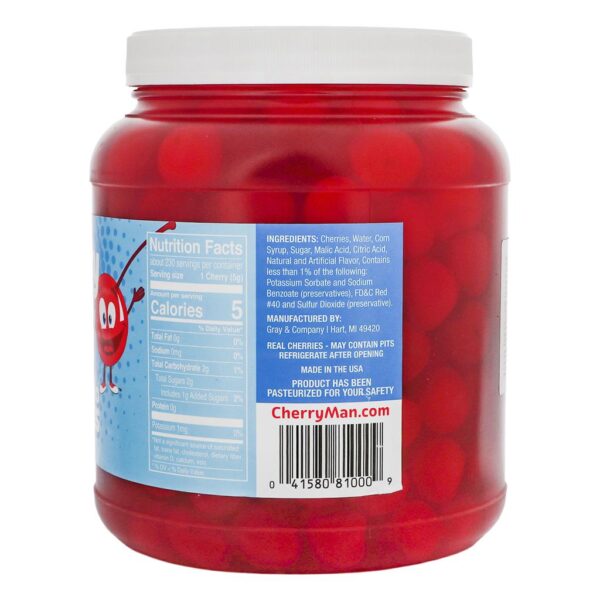 CherryMan Cerezas Marrasquino en Almíbar 2.1 kg - Imagen 2