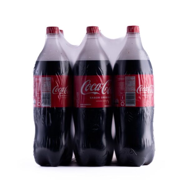 Coca Cola Gaseosa Sabor Original con Menos Azúcar 6 Unidades 1.5 lt - Imagen 2
