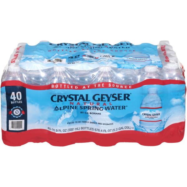 Crystal Geyser Agua de Manantial Alpino 40 Unidades 500 mL
