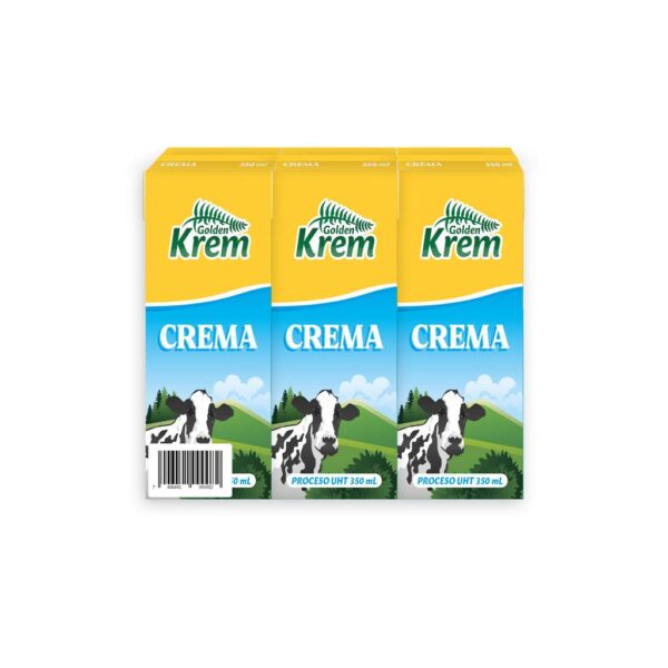 Golden Krem Crema de Leche 3 Unidades / 350 mL