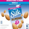 Silk Bebida de Almendras sin Endulzante Sabor a Vainilla 6 Unidades