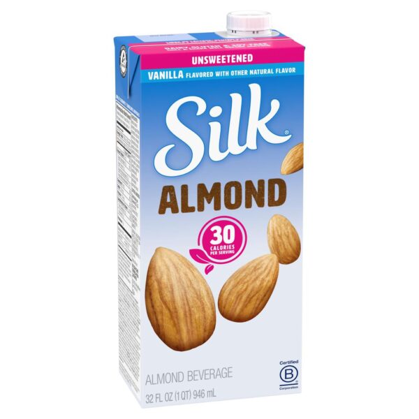 Silk Bebida de Almendras sin Endulzante Sabor a Vainilla 6 Unidades - Imagen 2